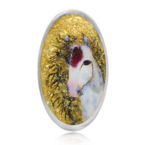 White Horse Lapel Decor - Astrelle