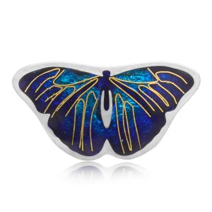 Blue Butterfly Lapel Decor