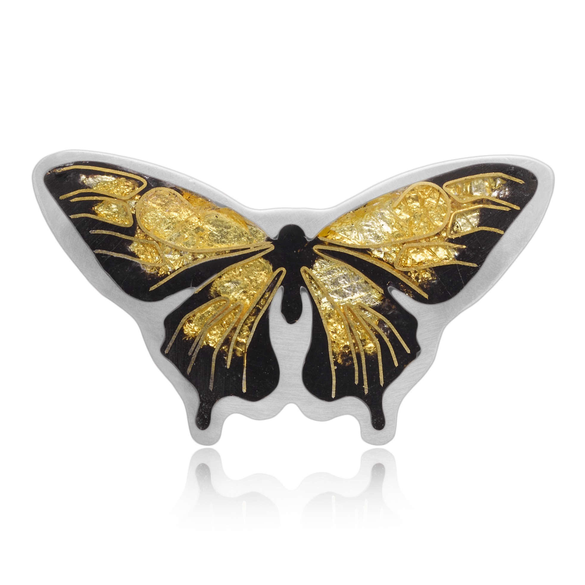 Gold Butterfly Lapel Decor